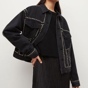 AllSaints Studded Denim Jacket